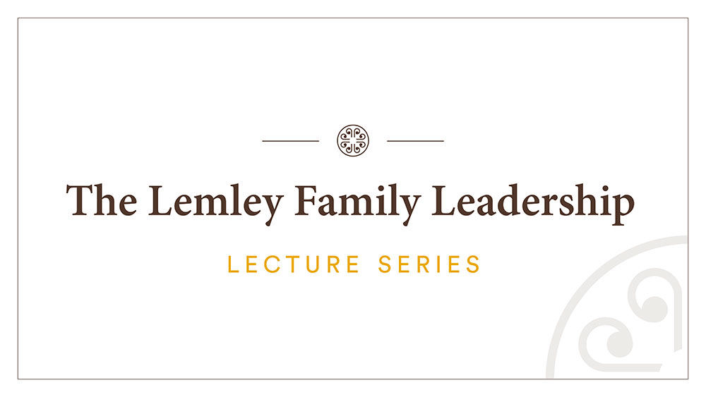 Lemley Family Leadership Lecture Series logo